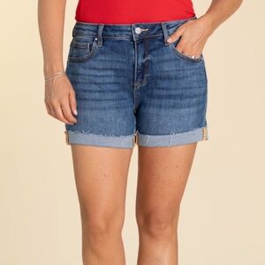 Dark Risen RDS6155 Risen High Rise Cuffed Short